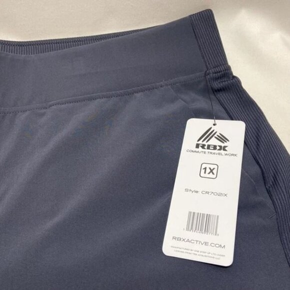 RBX Women's Activewear Pants 1X Lightweight Commute Travel Work Dark Grey NWT - Picture 11 of 11